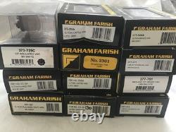 GRAHAM FARISH N GAUGE JOB LOT OF 12x VARIOUS LMS & OTHER WAGONS BOXED