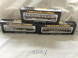 GRAHAM FARISH N GAUGE JOB LOT OF 3x VARIOUS BR MK1 CRIMSON & CREAM COACHES BOXED