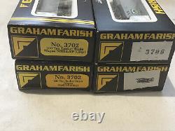 GRAHAM FARISH N GAUGE JOB LOT OF 4x VARIOUS 100 TON TANKER WAGONS BP ETC/ TEXACO