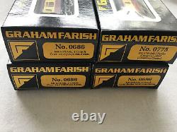 GRAHAM FARISH N GAUGE JOB LOT OF 4x VARIOUS BR MK1 CRIMSON & CREAM COACHES BOXED