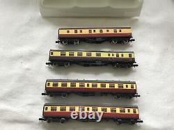 GRAHAM FARISH N GAUGE JOB LOT OF 4x VARIOUS BR MK1 CRIMSON & CREAM COACHES BOXED