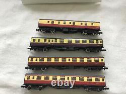 GRAHAM FARISH N GAUGE JOB LOT OF 4x VARIOUS BR MK1 CRIMSON & CREAM COACHES BOXED