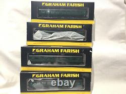 GRAHAM FARISH N GAUGE JOB LOT OF 4x VARIOUS BULLEID BR GREEN COACHES BOXED