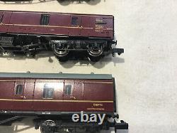 GRAHAM FARISH N GAUGE JOB LOT OF 4x VARIOUS MAROON / CRIMSON LAKE COACHES