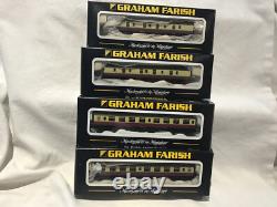 GRAHAM FARISH N GAUGE JOB LOT OF 4x VARIOUS MK1 CRIMSON & CREAM COACHES