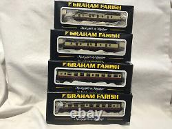 GRAHAM FARISH N GAUGE JOB LOT OF 4x VARIOUS MK1 CRIMSON & CREAM COACHES