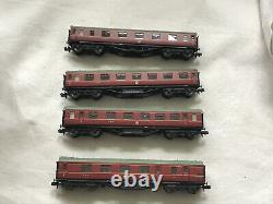 GRAHAM FARISH N GAUGE JOB LOT OF 4x VARIOUS STANIER LMS CRIMSON LAKE COACHES