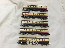 GRAHAM FARISH N GAUGE JOB LOT OF 5x BR MK1 BRAKE GANGWAY COACHES CRIMSON & CREAM