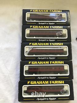 GRAHAM FARISH N GAUGE JOB LOT OF 5x MK1 57' SUBURBAN CRIMSON COACHES BOXED