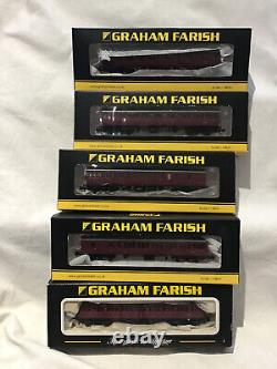 GRAHAM FARISH N GAUGE JOB LOT OF 5x VARIOUS MK1 SUBURBAN CRIMSON COACHES