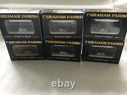 GRAHAM FARISH N GAUGE JOB LOT OF 6x 373-506/A COAL SECTOR glw HEA HOPPER WAGONS