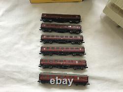 GRAHAM FARISH N GAUGE JOB LOT OF 6x VARIOUS LMS CRIMSON LAKE COACHES BOXED