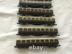 GRAHAM FARISH N GAUGE JOB LOT OF 7x VARIOUS CHOC & CREAM SUBURBAN COACHES