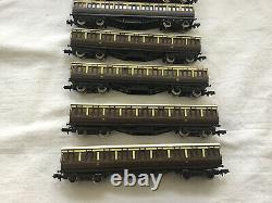 GRAHAM FARISH N GAUGE JOB LOT OF 7x VARIOUS CHOC & CREAM SUBURBAN COACHES