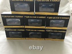 GRAHAM FARISH N GAUGE JOB LOT OF 8x 373-031B ECC QUARRIES BLUE PGA HOPPER WAGONS