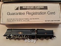Graham Farish 1507 N Gauge Locomotive Merchant Navy BR Blue 35001 Boxed + Cert