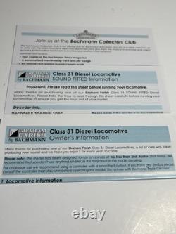 Graham Farish 371-135DBSF Class 31 Intercity Livery DCC Sound Fitted BRAND NEW