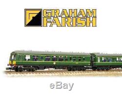Graham Farish 371-880 Class 108 2 Car DMU BR Green Small Yellow Panel N Gauge