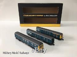 Graham Farish 371-885 N Gauge Class 108 Three Car DMU BR Blue