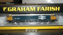 Graham Farish 372-250 Class 47 47436 In Revised Large Logo Br Blue Livery