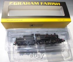 Graham Farish 372-626A LMS Ivatt 2MT 46477 BR Lined Black N Gauge