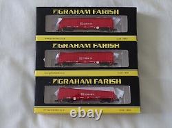 Graham Farish 373-828 Bra Steel Strip Carrier'db Schenker' N Gauge ++three Pack