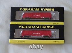 Graham Farish 373-828 Bra Steel Strip Carrier'db Schenker' N Gauge ++twin Pack+