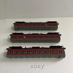 Graham Farish 374-912 Set of 3 SE&CR 60ft Birdcage Coaches, BR Crimson, N Gauge