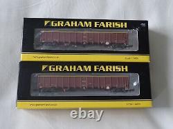 Graham Farish 377-651a Mba Megabox High-sided Box Wagon Ews ++twin Pack++ N Gaug