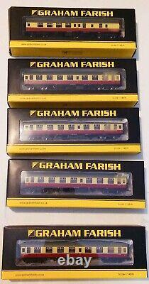 Graham Farish 5 N Gauge Br Mk 1 Crimson And Cream Coaches 4x374-815 1 X 374-185a