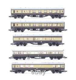 Graham Farish/ Dapol'n' Gauge Rake Of 5 Gwr/ Br Brown/cream Assorted Coaches