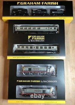 Graham Farish Hunslet-Barclay Weed Killing Train. Complete Set. DCC Ready