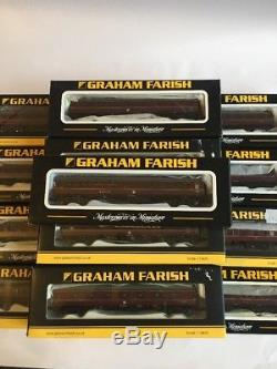 Graham Farish Mk1 Coaches Job Lot of 20 Coaches BR Maroon 374-012
