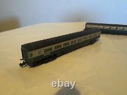 Graham Farish Mk3 Intercity In Br Blue N Gauge Coaches In Excellent Condition