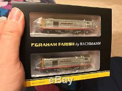 Graham Farish N Gauge 371-035 Class 20 Twin Pack Hunslet & Barclay