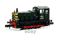 Graham Farish N Gauge 371-061a Class 03 D2028 Br Green Wasp Stripes Boxed