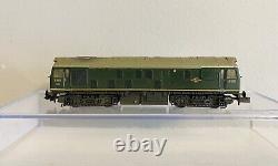 Graham Farish N Gauge 371-086 Class 25 D5222 Br Green Weathered Boxed