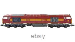 Graham Farish N Gauge 371-350a Class 60 Diesel Locomotive 60035 Ews Maroon