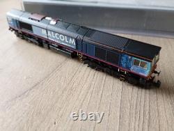 Graham Farish N Gauge 371-382 Class 66 Diesel 66412 Malcolm Rail With Lights