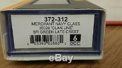Graham Farish N Gauge 372-312 Merchant Navy Class CLAN LINE BR Green 6DCC NEW