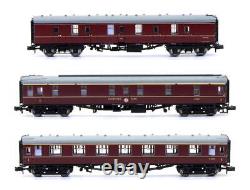 Graham Farish N Gauge 374161a/036b/926 Rake Of 3 Br Maroon Mk1 Fk/slf/bg Coaches