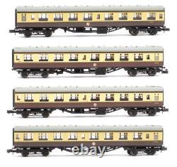 Graham Farish N Gauge 374-052/374052a Br Chocolate/cream Corridor &brake Coaches