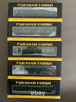 Graham Farish N Gauge BR 5 Boxed Coaches Models 374-817, 809, 051D, 131A, 083A