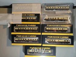 Graham Farish N Gauge BR Mk1 Coaches Chocolate & Cream Job Lot x9