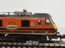 Graham Farish N Gauge Class 90 90047 Freightliner G&W Weathered by TMC