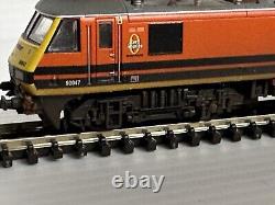 Graham Farish N Gauge Class 90 90047 Freightliner G&W Weathered by TMC