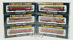 Graham Farish N Gauge Full Rake Of 6 Lms Crimson Lake Stanier Coaches Boxed