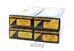 Graham Farish N Gauge Rake Of 4 2x Black & 2x Bp 100t Bogie Tanker Wagons