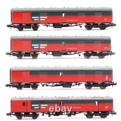 Graham Farish N Gauge Rake Of 4 Rail Express Systems Utility Van & Brake Coaches