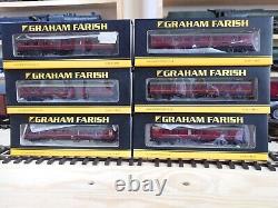 Graham Farish N gauge, 6 Maroon MK1 coaches, Boxed